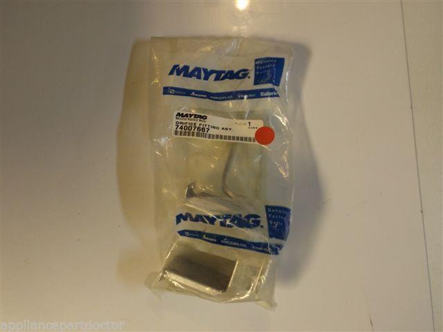 Maytag Gas Stove 74007667 Orfice Fitting NEW IN BOX Maytag Gas Stove 74007667 Orfice Fitting NEW IN BOX